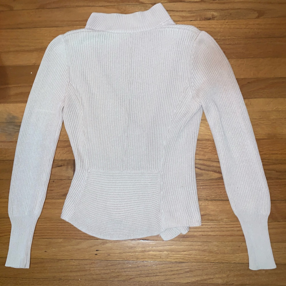 BRUNELLO CUCINELLI Asymmetrical Paillette Cardigan Cotton Silk Linen S sweater - Picture 2 of 5